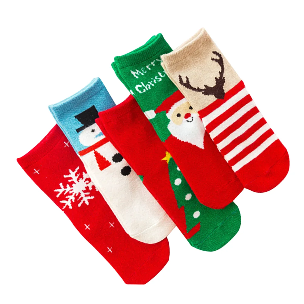 5 Pair Autumn Winter Warm Socks Christmas Cotton Stockings for Kids Children (12-14cm Foot Length)
5 Pair Autumn Winter Warm Socks Christmas Cotton Stockings for Kids Children (12-14cm Foot Length)