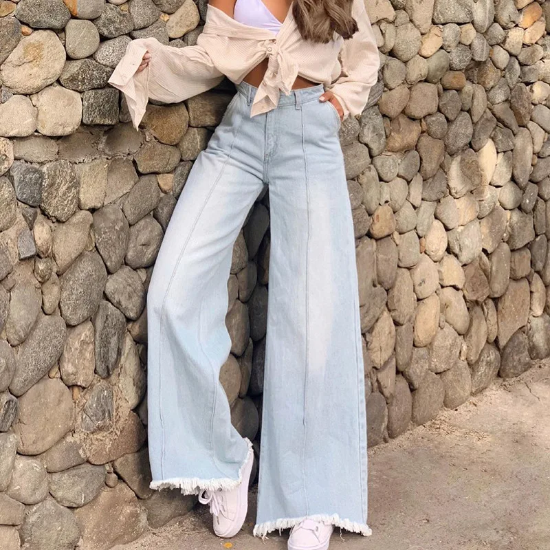 New High Waist Loose Wide Leg Women's Jeans Flare Jeans Woman Jeans Vintage Streetwear
New High Waist Loose Wide Leg Women's Jeans Flare Jeans Woman Jeans Vintage Streetwear