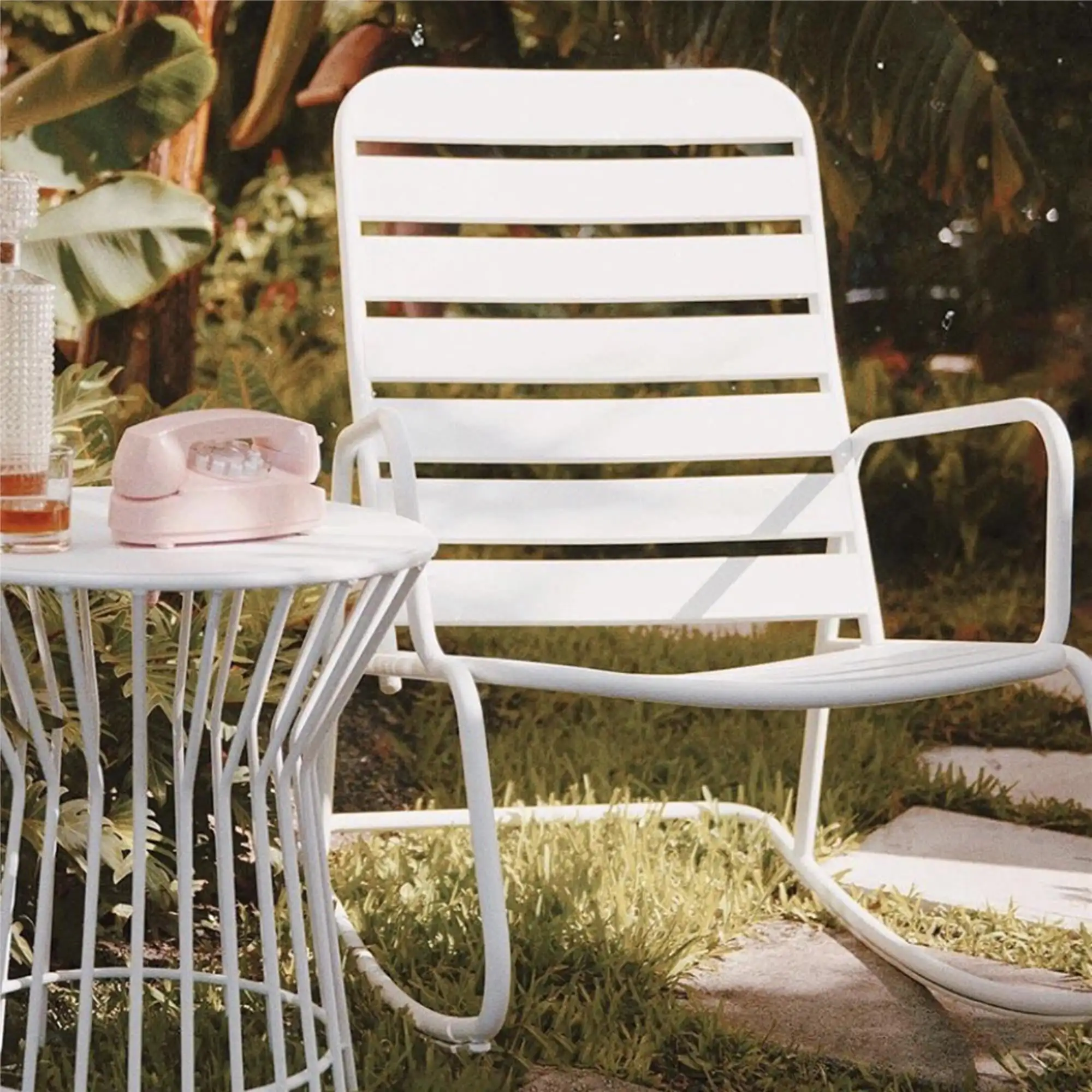 

Novogratz Poolside Collection, Roberta Outdoor Rocking Chair, White