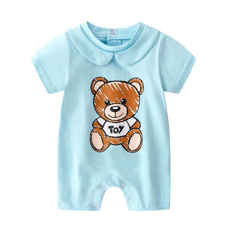 Summer fashion Print cartoon style newborn baby clothes cotton round neck short sleeve Toddler baby boy girl romper 0-24 months
Summer fashion Print cartoon style newborn baby clothes cotton round neck short sleeve Toddler baby boy girl romper 0-24 months