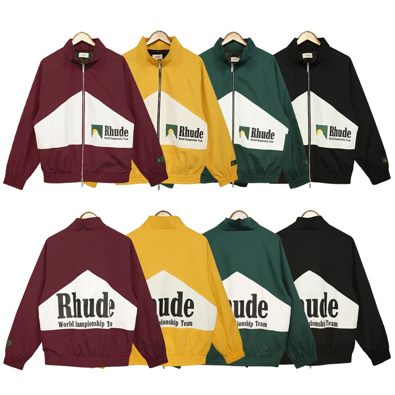 Patchwork Double Pills Zipper World Championship Team RHUDE Jacket Set Men Women High Quality Casual Shoulder Drop Jacket Coat
Patchwork Double Pills Zipper World Championship Team RHUDE Jacket Set Men Women High Quality Casual Shoulder Drop Jacket Coat