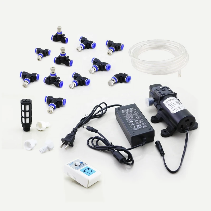 30pcs Nozzle System With Timer and Pump Low Pressure Indoor Outdoor Water Patio Mist Cooling Sprayer System Poultry Fog Machine
30pcs Nozzle System With Timer and Pump Low Pressure Indoor Outdoor Water Patio Mist Cooling Sprayer System Poultry Fog Machine
