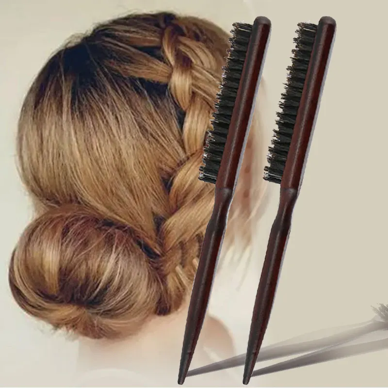 Salon Comb Hairdressing Back Teasing Brush Hair Fluffy Hairstyle Care Three Rows Hair Combs New Salon Wooden Handle Styling Tool
Salon Comb Hairdressing Back Teasing Brush Hair Fluffy Hairstyle Care Three Rows Hair Combs New Salon Wooden Handle Styling Tool