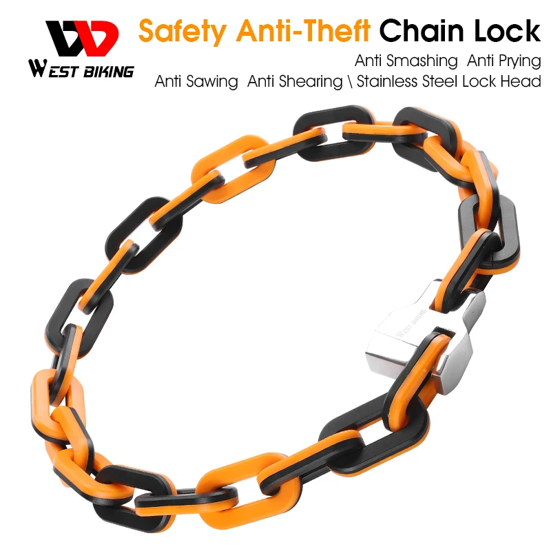 WEST BIKING High Security Bike Chain Lock Waterproof Electric Scooter Motorcycle Lock Anti Theft Colorful Lock Ebike Accessories
WEST BIKING High Security Bike Chain Lock Waterproof Electric Scooter Motorcycle Lock Anti Theft Colorful Lock Ebike Accessories