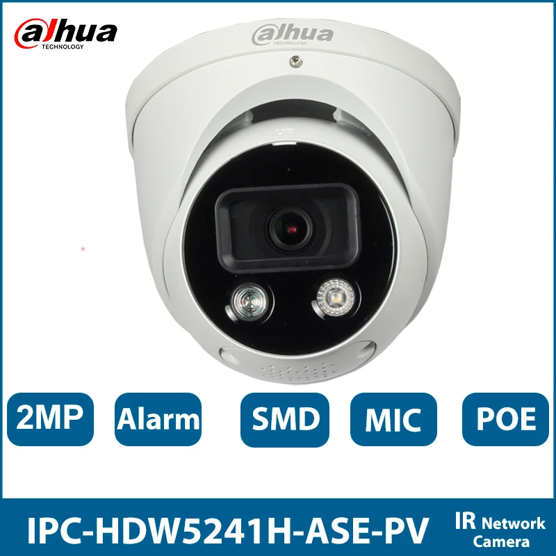 Dahua IPC-HDW5241H-ASE-PV 1080P HD WizMind Network Camera 2MP Sound & Light Alarm Linkage Security CCTV Full Color Two-way Audio
Dahua IPC-HDW5241H-ASE-PV 1080P HD WizMind Network Camera 2MP Sound & Light Alarm Linkage Security CCTV Full Color Two-way Audio