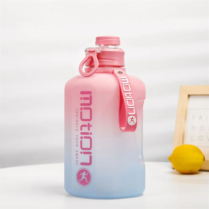 2.2L Large Capacity Water Bottle Drinking Cup Gradient Color Plastic Water Cups With Time Marker Outdoor Portable Sports Bottle
2.2L Large Capacity Water Bottle Drinking Cup Gradient Color Plastic Water Cups With Time Marker Outdoor Portable Sports Bottle
