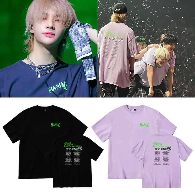 Korean Fashion T Shirt K Pop Kpop K-pop T-shirt StrayKids MANIAC Mne/Women Tshirt Female Harajuku Streetwear Tee Shirts Tops
Korean Fashion T Shirt K Pop Kpop K-pop T-shirt StrayKids MANIAC Mne/Women Tshirt Female Harajuku Streetwear Tee Shirts Tops