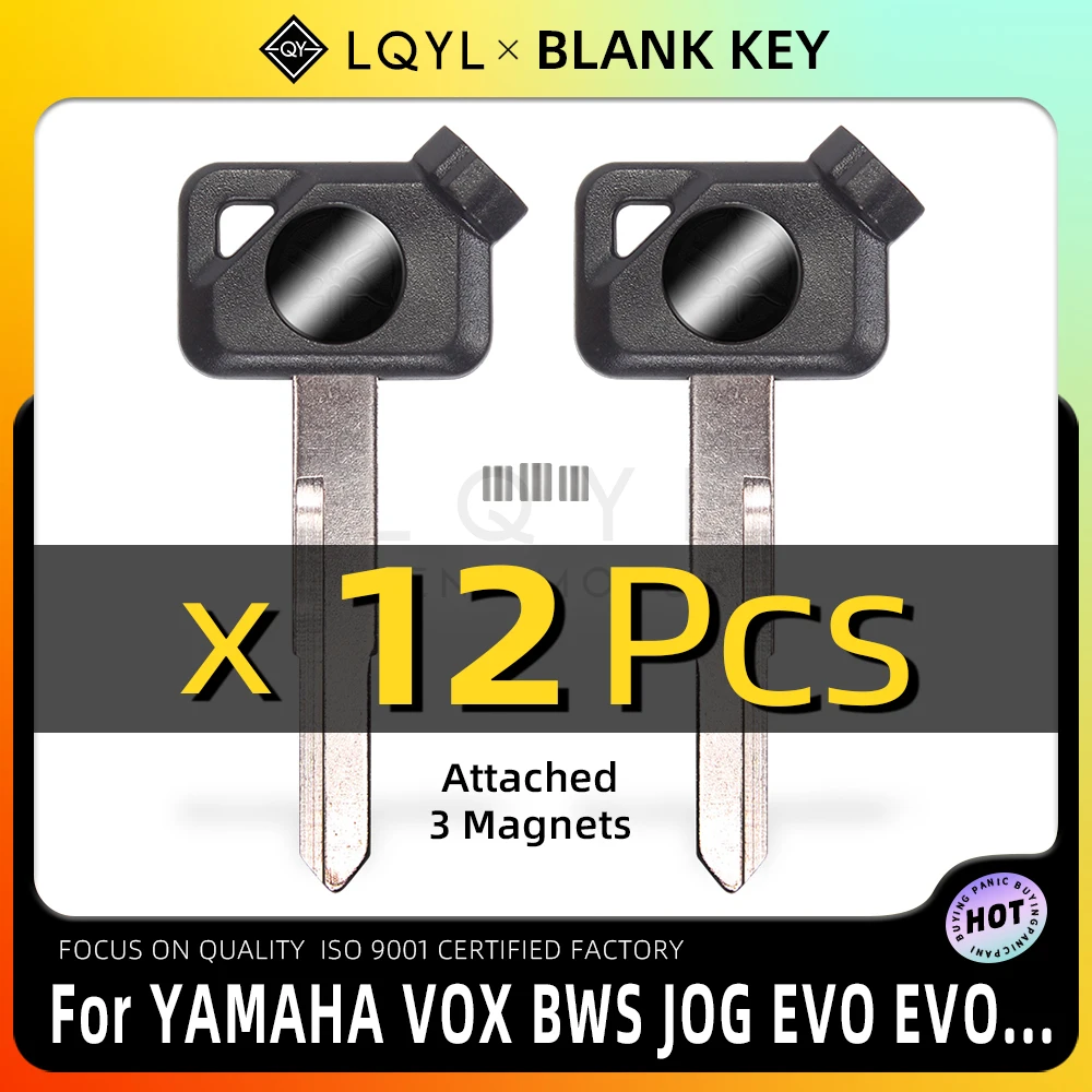 12Pcs Blank Key Motorcycle Replace Uncut Keys For YAMAHA Magnet Anti-theft Lock VOX BWS JOG EVO ZR 50 100 125 4V VOX50 VINO EVO2
12Pcs Blank Key Motorcycle Replace Uncut Keys For YAMAHA Magnet Anti-theft Lock VOX BWS JOG EVO ZR 50 100 125 4V VOX50 VINO EVO2