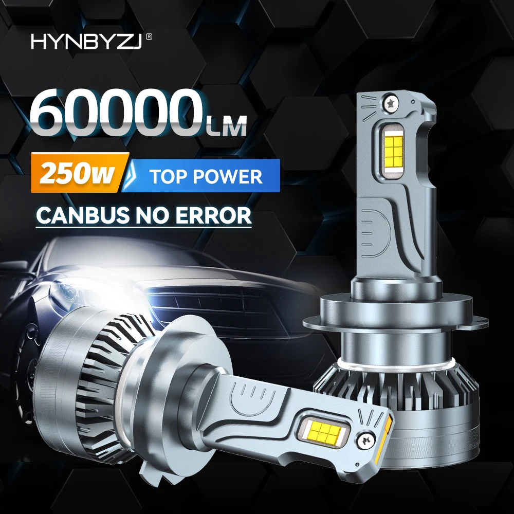 HYNBYZJ 250W H7 Led H1 H8 H11 9005 HB3 9006 HB4 LED Bulb 60000LM Car Headlight Canbus Auto Turbo 6000K White 12V 24V
HYNBYZJ 250W H7 Led H1 H8 H11 9005 HB3 9006 HB4 LED Bulb 60000LM Car Headlight Canbus Auto Turbo 6000K White 12V 24V