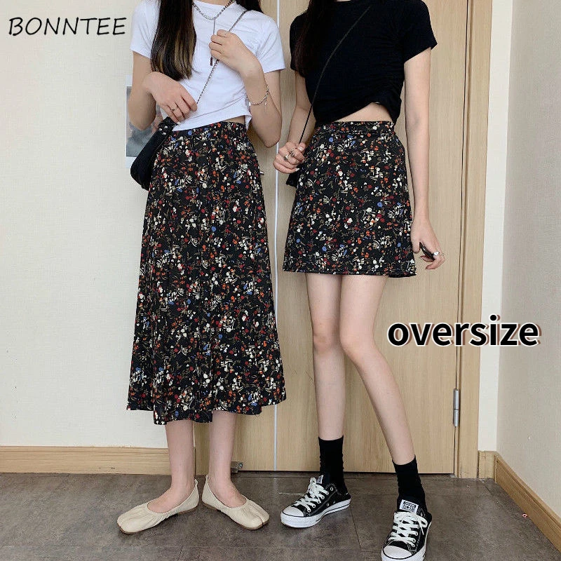 Skirts Women Ulzzang Retro Floral Empire Chic Holiday All-match Fashion Lady Popular A-line Simple Elegant Femme Faldas Summer
Skirts Women Ulzzang Retro Floral Empire Chic Holiday All-match Fashion Lady Popular A-line Simple Elegant Femme Faldas Summer