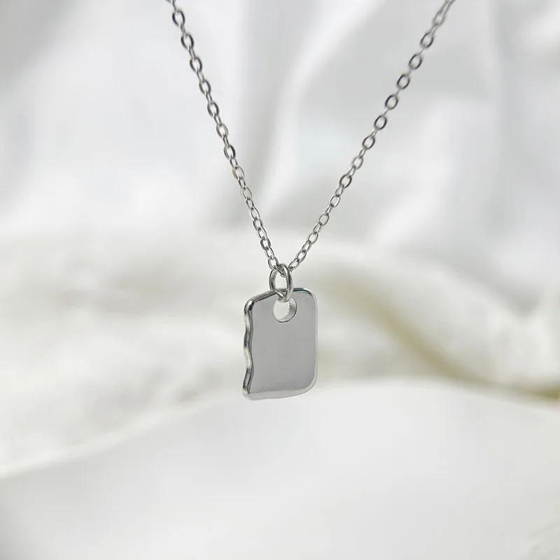 PANJBJ 925 Sterling Silver Square Necklace for Women Girl Concise Fashion Individuality Jewelry Birthday Gift Dropshipping
PANJBJ 925 Sterling Silver Square Necklace for Women Girl Concise Fashion Individuality Jewelry Birthday Gift Dropshipping