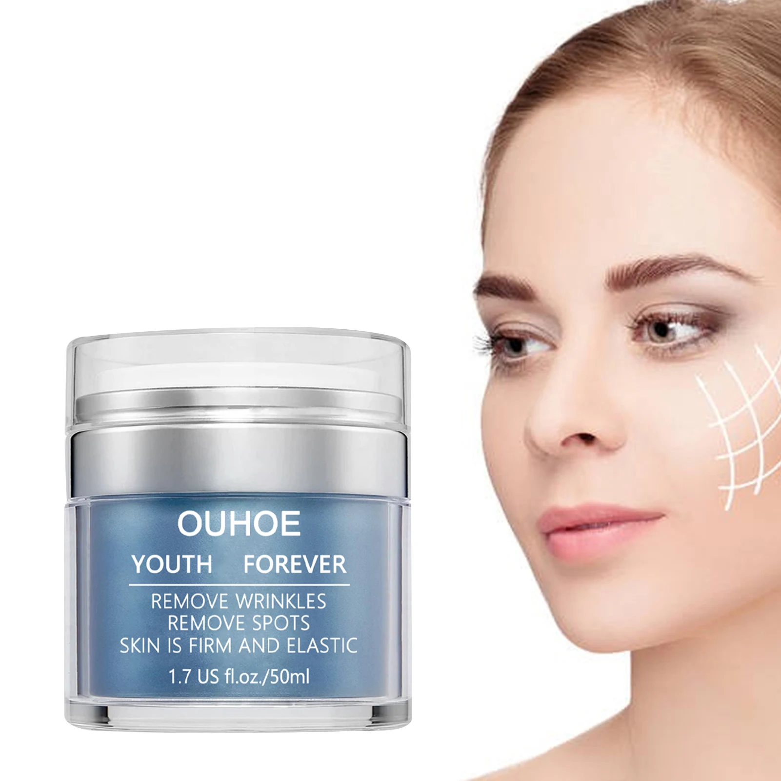 50ml Face Lift Cream Daily Face Moisturizer To Reduce Fine Lines Fades Fine Lines Tightens Skin Restores Firmness Cruelty-Free
50ml Face Lift Cream Daily Face Moisturizer To Reduce Fine Lines Fades Fine Lines Tightens Skin Restores Firmness Cruelty-Free