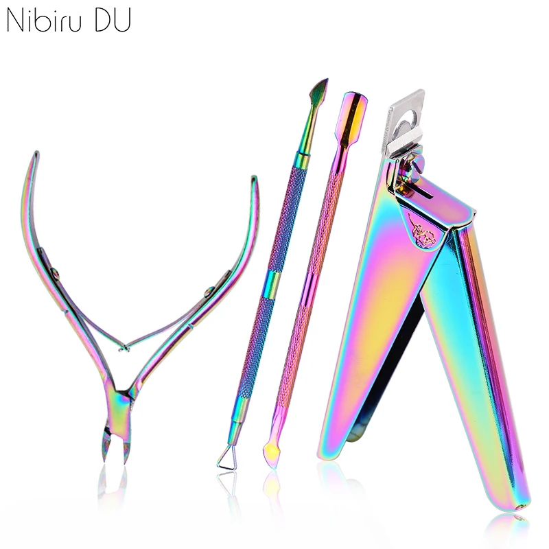 Nibiru DU профессиональный набор инструментов для ногтей ножницы кутикулы толкатель