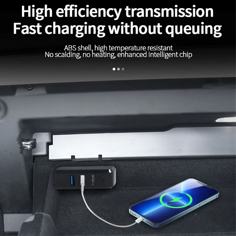 Car Docking Station USB Hub Black Center Console Glove Box Fast Charging PC+ABS Shell Professional 1PC Durable
Car Docking Station USB Hub Black Center Console Glove Box Fast Charging PC+ABS Shell Professional 1PC Durable