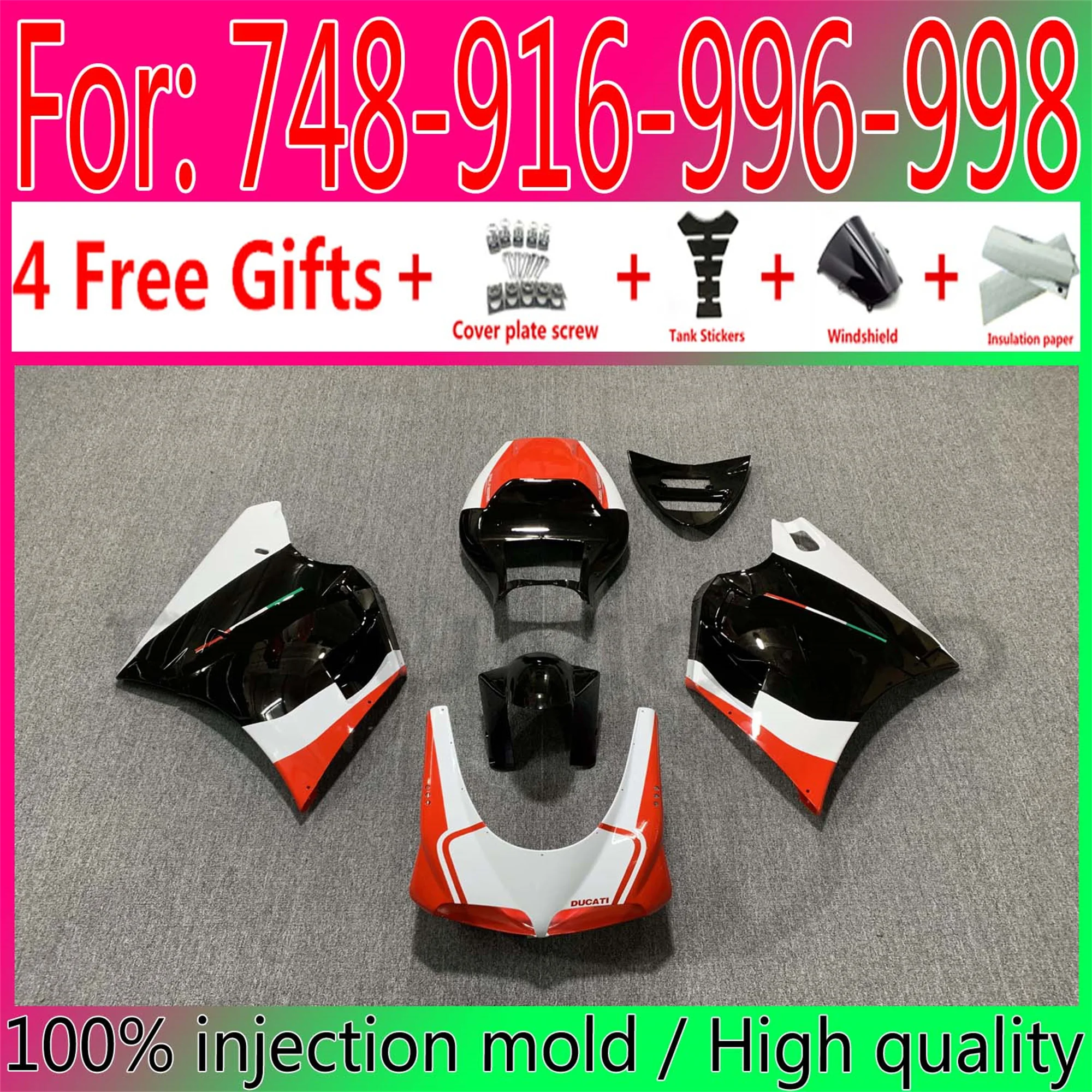 Обтекатели для кузова нового мотоцикла 748 1996 - 2002 Для Ducati 916 996 998 1999
Обтекатели для кузова нового мотоцикла 748 1996 - 2002 Для Ducati 916 996 998 1999