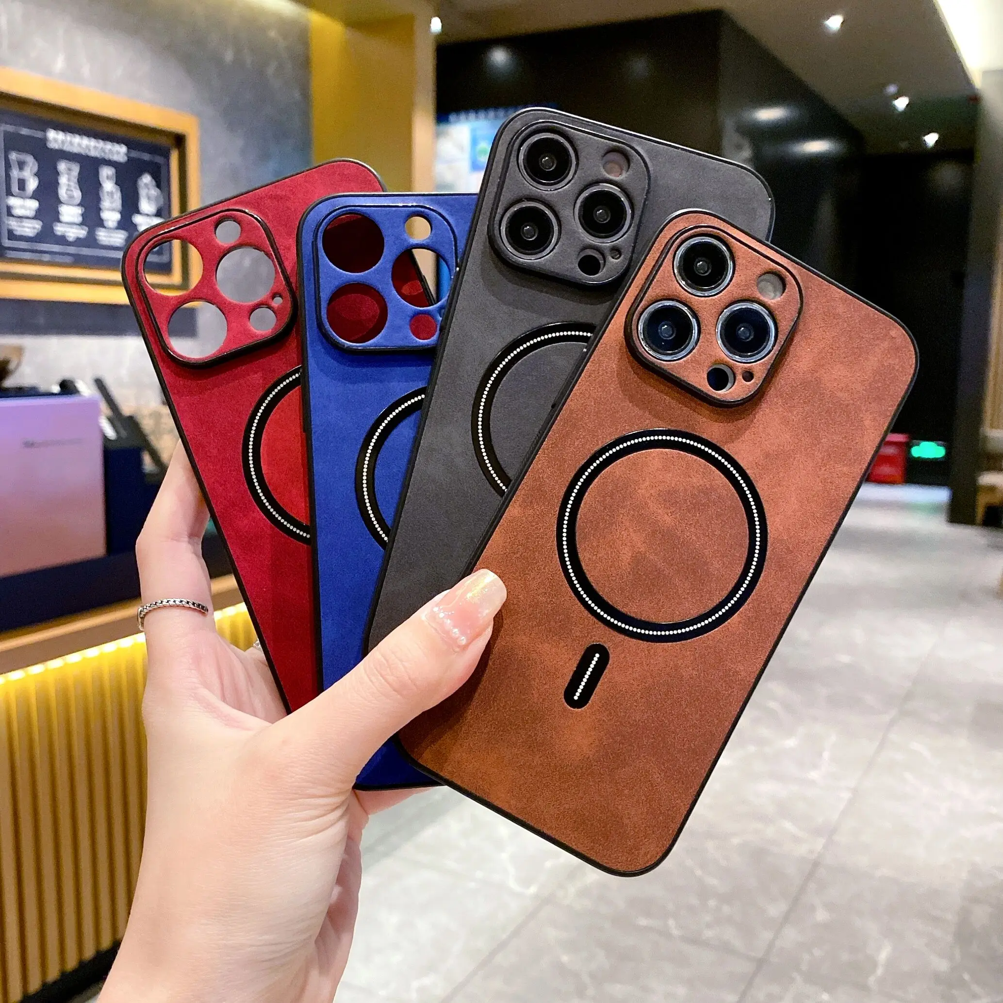 Poly Urethane Skin Case For MagSafe Cover For iPhone 14 Pro Magnetic Shell 
Poly Urethane Skin Case For MagSafe Cover For iPhone 14 Pro Magnetic Shell