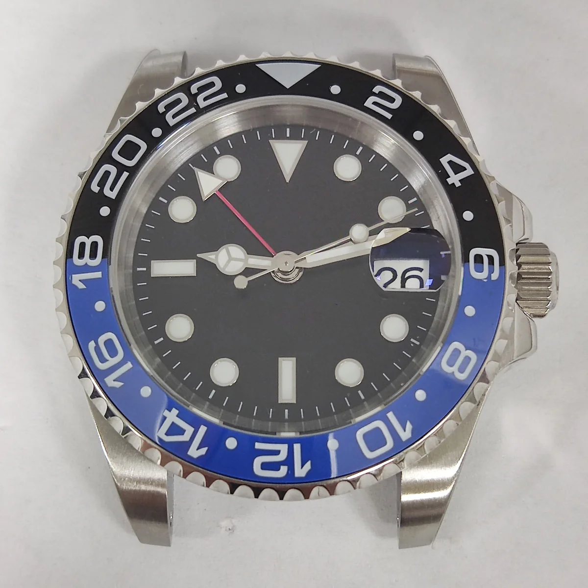 GMT watch case nh34 watch 40mm men's watch NH35 movement case stainless steel 904L sapphire glass nh36 watch dail C3 luminous
GMT watch case nh34 watch 40mm men's watch NH35 movement case stainless steel 904L sapphire glass nh36 watch dail C3 luminous