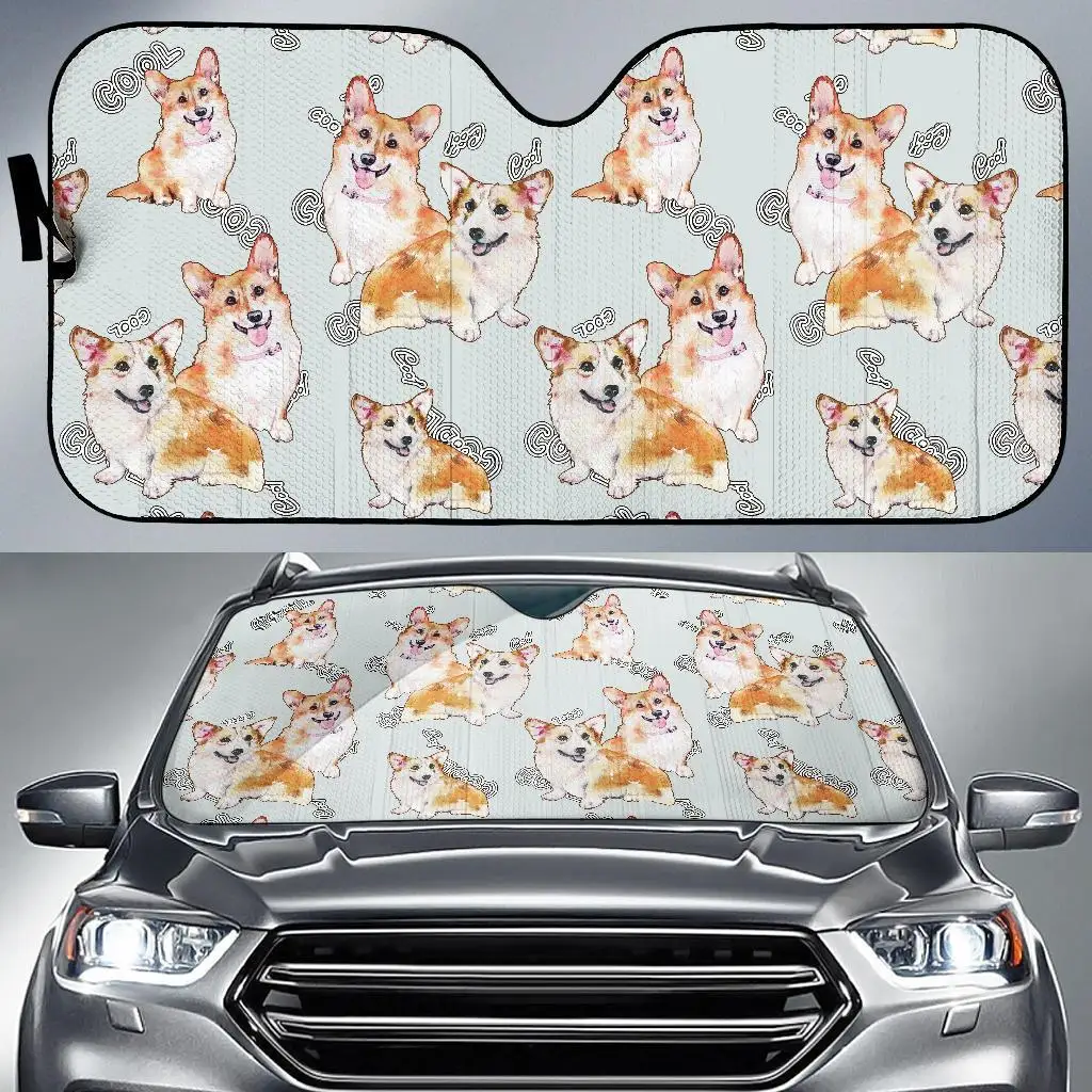 Corgi Gray Pastel Pattern Print Auto Sun Shade Car Windshield Window Cover Sunshade
Corgi Gray Pastel Pattern Print Auto Sun Shade Car Windshield Window Cover Sunshade