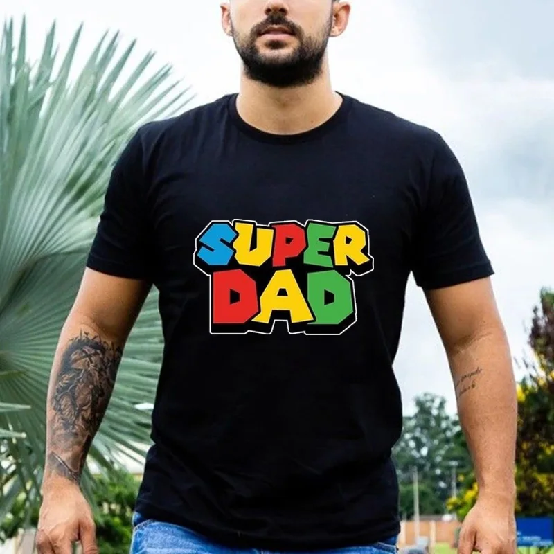 Super Dad Colorful Letters Print Tshirt Hombre Short Sleeve O-neck Casual T-shirt Mario Luigi Father Day Gift for Dad Camisetas
Super Dad Colorful Letters Print Tshirt Hombre Short Sleeve O-neck Casual T-shirt Mario Luigi Father Day Gift for Dad Camisetas