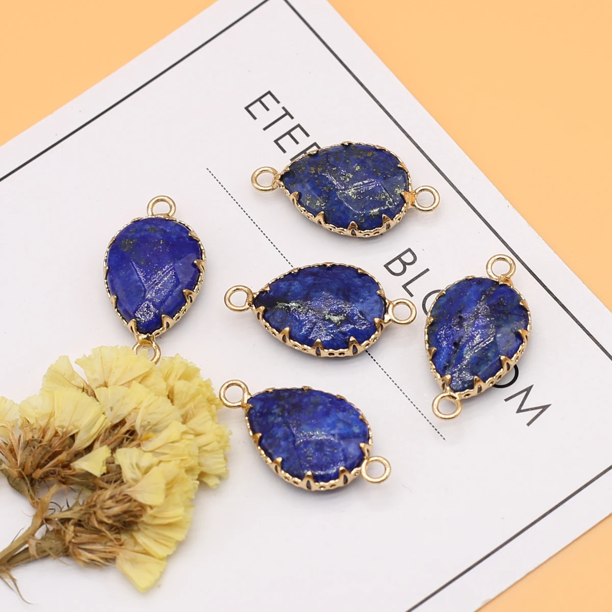 Droplet Shaped Jewelry Connector DIY Jewelry Accessories Natural Semi precious Stone Lapis lazuli Pendant Charm Jewelry
Droplet Shaped Jewelry Connector DIY Jewelry Accessories Natural Semi precious Stone Lapis lazuli Pendant Charm Jewelry