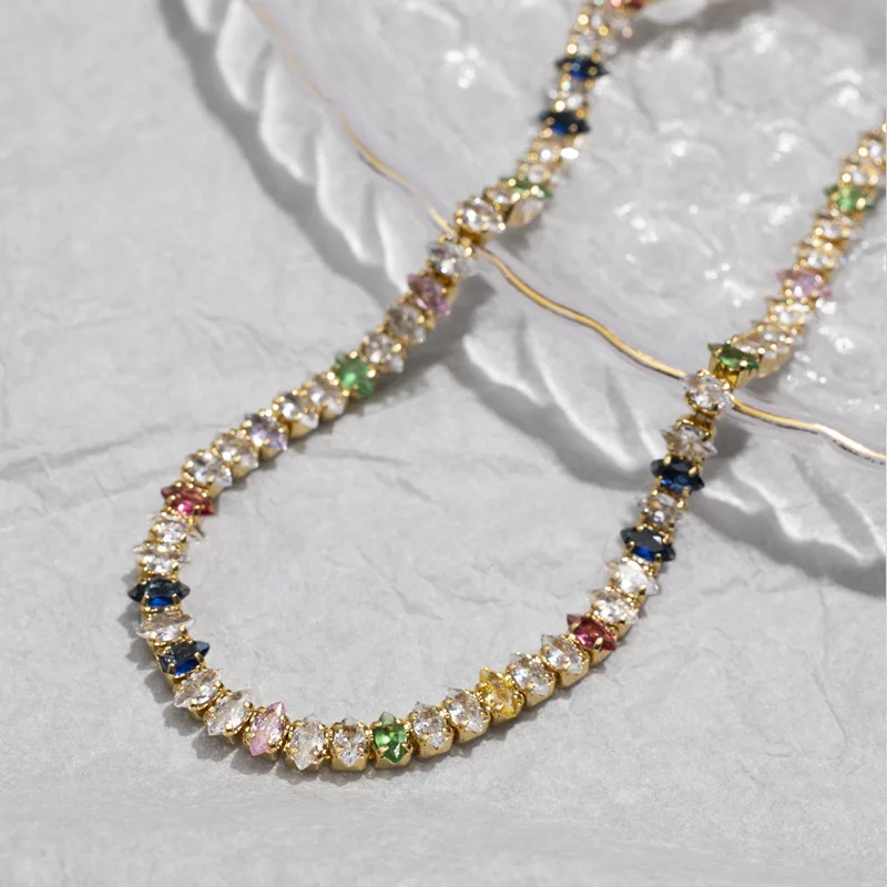 Full Rhinestone Zircon Clavicle Chain Light Luxury High Sense Special-Interest Design Versatile Fashion Temperament Necklace
Full Rhinestone Zircon Clavicle Chain Light Luxury High Sense Special-Interest Design Versatile Fashion Temperament Necklace