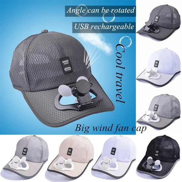 2022 Summer Fan Cooling Baseball Cap Hat USB Charging Breathable Shade Sunscreen Hat Required Fishing Summer Sport Outdoor Caps
2022 Summer Fan Cooling Baseball Cap Hat USB Charging Breathable Shade Sunscreen Hat Required Fishing Summer Sport Outdoor Caps