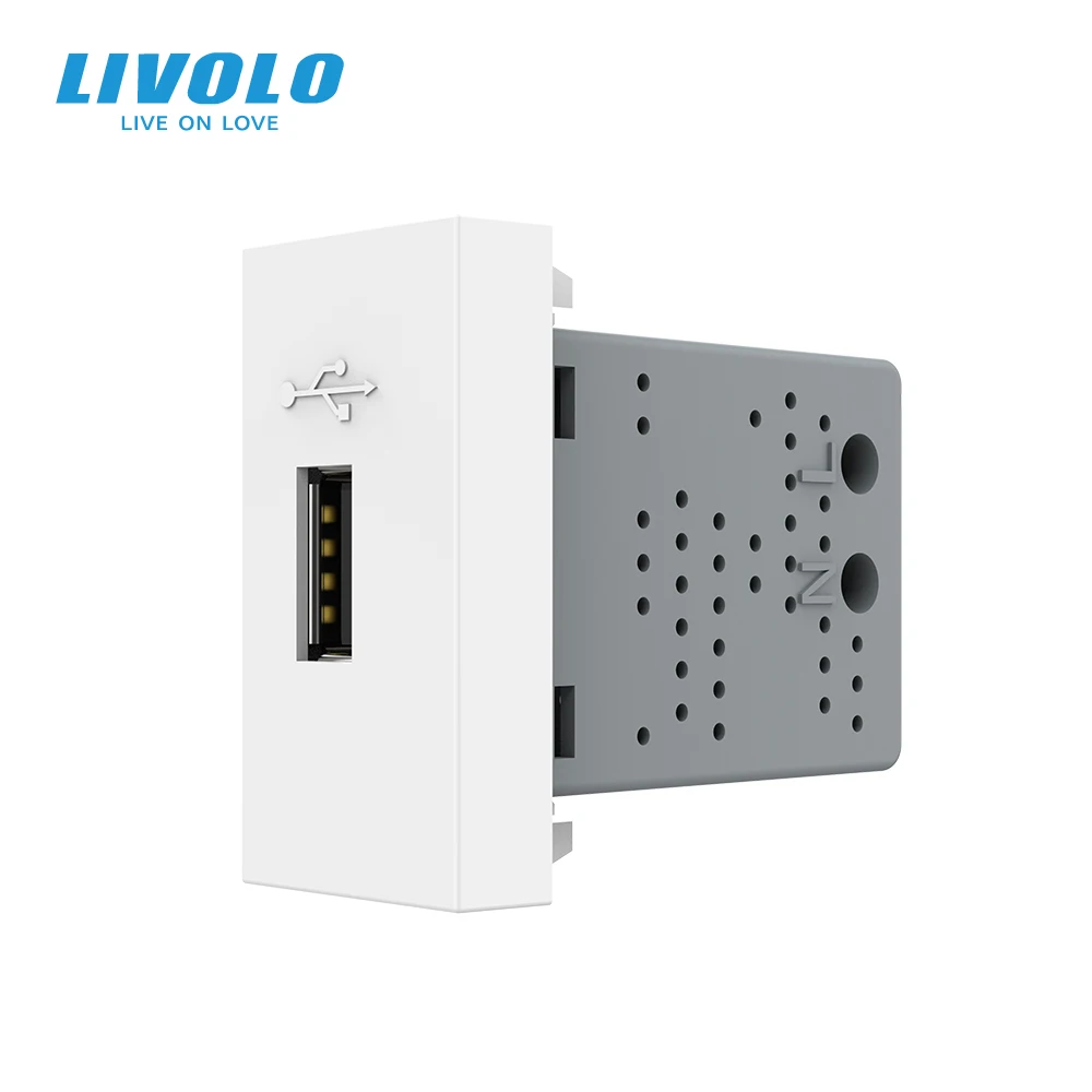 Livolo EU Standard DIY Parts Plastic Materials USB Plug Socket / Wall Outlet Function Key ,USB Charge VL-FCUS (No Metal Plate)
Livolo EU Standard DIY Parts Plastic Materials USB Plug Socket / Wall Outlet Function Key ,USB Charge VL-FCUS (No Metal Plate)