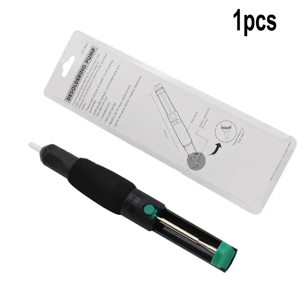 Durable Tin Suction Pump Tin Suction Device With Non-slip Sponge Absorb Excess Solder Slag High Quality PVC Manual Tin Remover
Durable Tin Suction Pump Tin Suction Device With Non-slip Sponge Absorb Excess Solder Slag High Quality PVC Manual Tin Remover