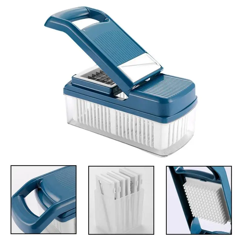 Измельчитель для еды, многофункциональный измельчитель овощей 14 в 1, измельчитель для лука с контейнером, ручная измельчитель для моркови
Измельчитель для еды, многофункциональный измельчитель овощей 14 в 1, измельчитель для лука с контейнером, ручная измельчитель для моркови