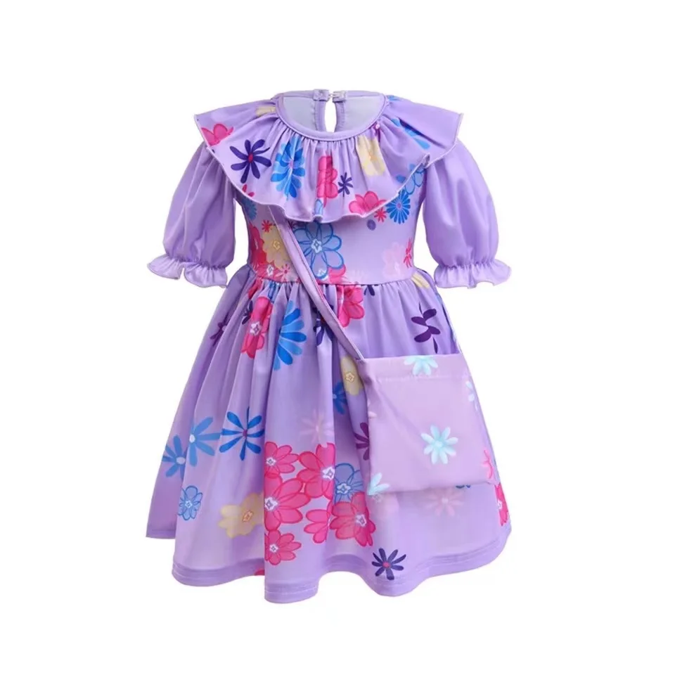 High Quality Charm Girls Encanto Mirabel Isabella Cosplay Costumes Dress Children Birthday Carnival Party Fancy Summer Dresses
High Quality Charm Girls Encanto Mirabel Isabella Cosplay Costumes Dress Children Birthday Carnival Party Fancy Summer Dresses