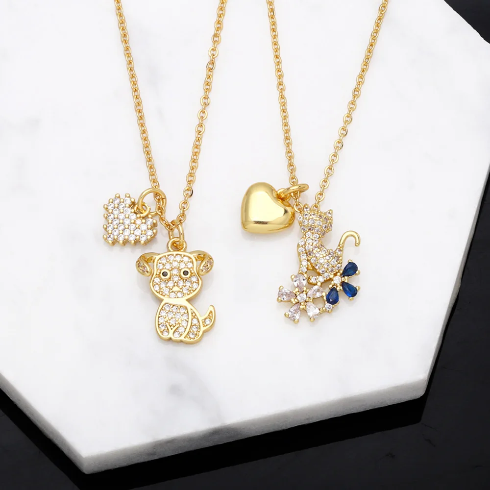 FLOLA Gold Plated Cute Cat Dog Necklace for Women Copper CZ Crystal Elephant Necklace Statement Animal Jewelry Gifts nkeb201
FLOLA Gold Plated Cute Cat Dog Necklace for Women Copper CZ Crystal Elephant Necklace Statement Animal Jewelry Gifts nkeb201