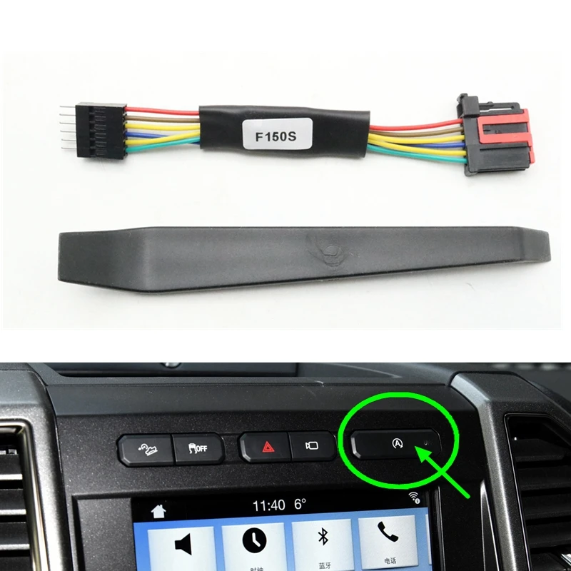 

For Ford F-150 F150 2015-2020 Car Stop Canceller Automatic Stop Start Engine System Off Device Control Sensor Closer Cable