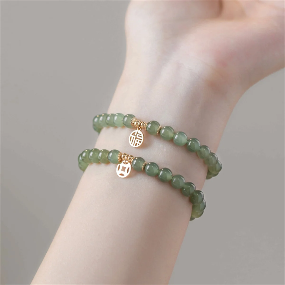 Chinese Style Imitation Hetian Jade Lucky Words Beaded Bracelets For Women Charm Flower Bangle Yoga Casual Jewelry Blessing Gift
Chinese Style Imitation Hetian Jade Lucky Words Beaded Bracelets For Women Charm Flower Bangle Yoga Casual Jewelry Blessing Gift