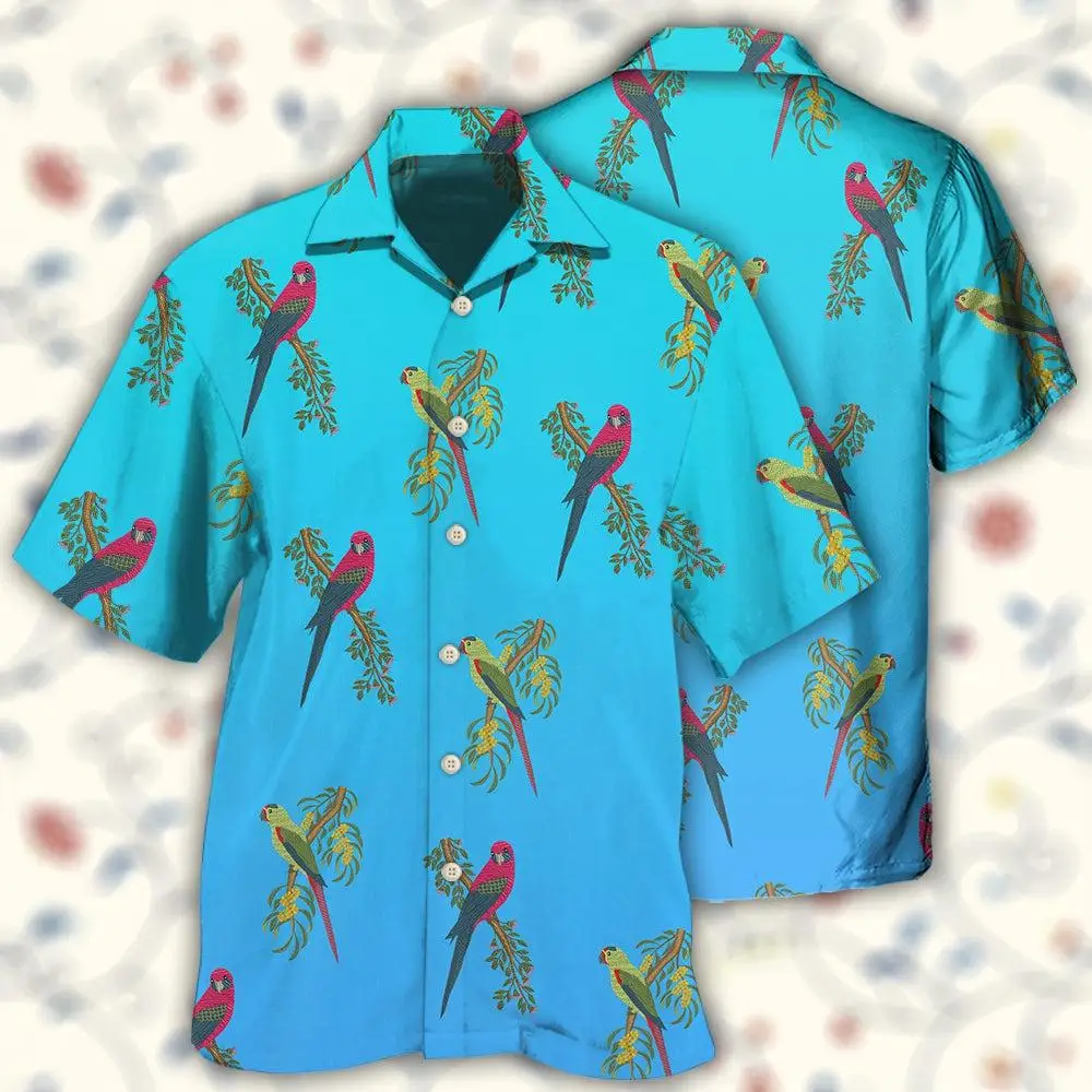 New Men Blue Shirts Parrot 3D Print Hawaii Summer Vacation Cool Tops Cuban Collar US Size for Men Party Wear
New Men Blue Shirts Parrot 3D Print Hawaii Summer Vacation Cool Tops Cuban Collar US Size for Men Party Wear