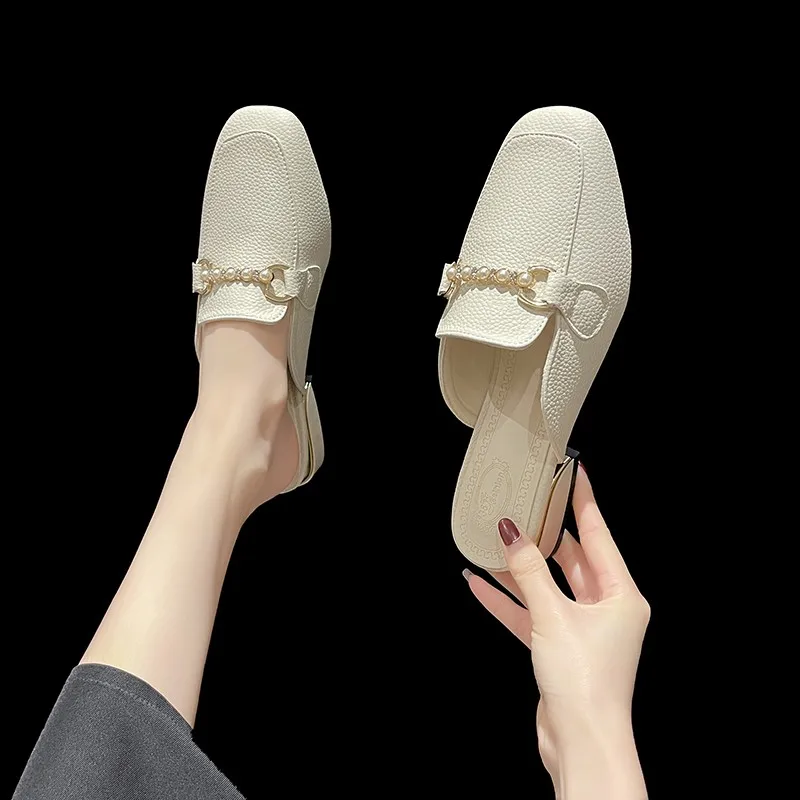 Spring 2022 Women Slippers Mules Flat Casual House Shoes for Women Sandals Heels Home Toe-covered Slippers Designer Shoe Loafers
Spring 2022 Women Slippers Mules Flat Casual House Shoes for Women Sandals Heels Home Toe-covered Slippers Designer Shoe Loafers