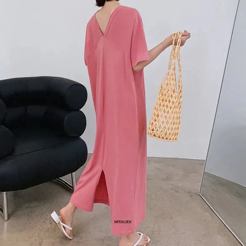 Big Size 6XL150KG Women Summer Dress Batwing Sleeve V Neck Short Sleeve Large Dresses For Ladies Loose Dress Casual Dress
Big Size 6XL150KG Women Summer Dress Batwing Sleeve V Neck Short Sleeve Large Dresses For Ladies Loose Dress Casual Dress