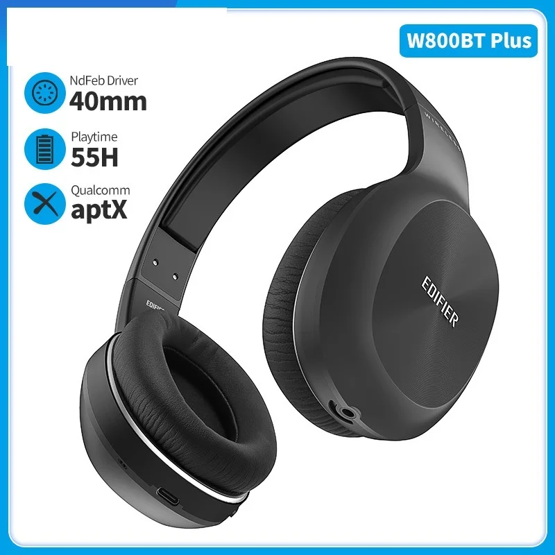 W800BT PLUS Bluetooth Headset Wireless Headphones Bluetooth 5.1 Up to 55 hours Playback Support aptX Noise Cancelling
W800BT PLUS Bluetooth Headset Wireless Headphones Bluetooth 5.1 Up to 55 hours Playback Support aptX Noise Cancelling
