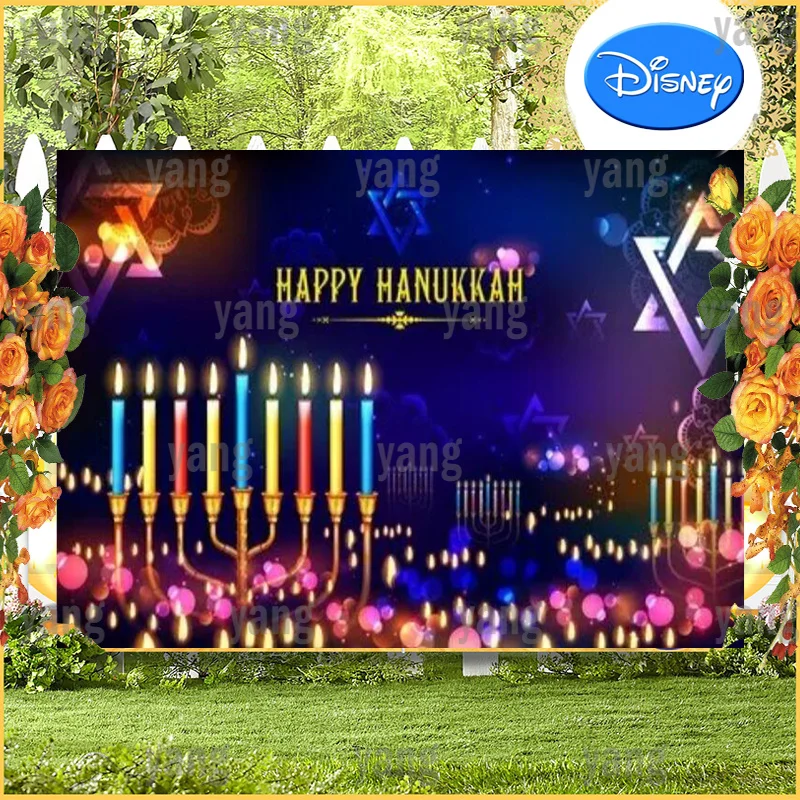 Glitter Blue Background Happy Hanukkah Jewish Party Colorful Candle And Dots Cartoon Bedroom Decor Decoration Backdrop Wall 
Glitter Blue Background Happy Hanukkah Jewish Party Colorful Candle And Dots Cartoon Bedroom Decor Decoration Backdrop Wall