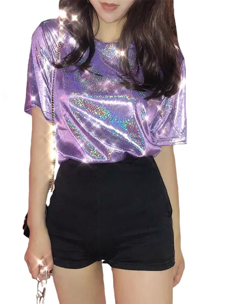 woman tops shiny loose short sleeve t-shirt sexy club aesthetic harajuku women stylish bright silk tshirt
woman tops shiny loose short sleeve t-shirt sexy club aesthetic harajuku women stylish bright silk tshirt