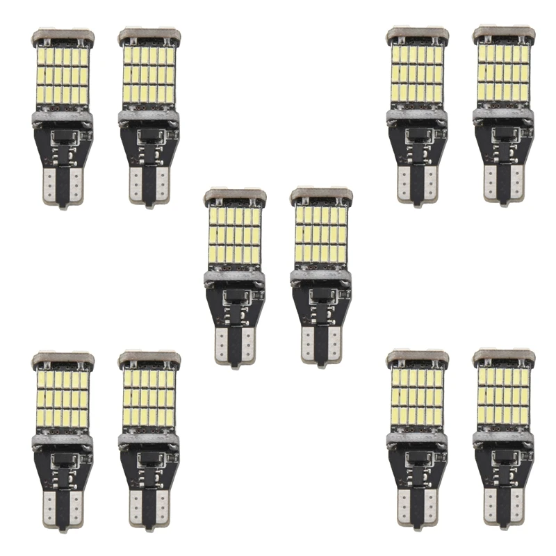 10Pcs T15 W16W LED Backup Light Bulb 920 921 912 Error Free 4014 45Smd Highlighting Brake Light Bulb Dc12v
10Pcs T15 W16W LED Backup Light Bulb 920 921 912 Error Free 4014 45Smd Highlighting Brake Light Bulb Dc12v