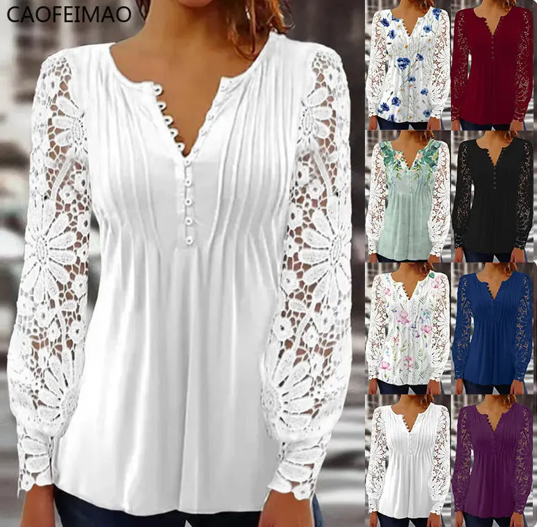 Женская кружевная блузка с длинным рукавом, облегающий Повседневный Однотонный пуловер с V-образным вырезом и длинными рукавами, элегантны...
Женская кружевная блузка с длинным рукавом, облегающий Повседневный Однотонный пуловер с V-образным вырезом и длинными рукавами, элегантны...
