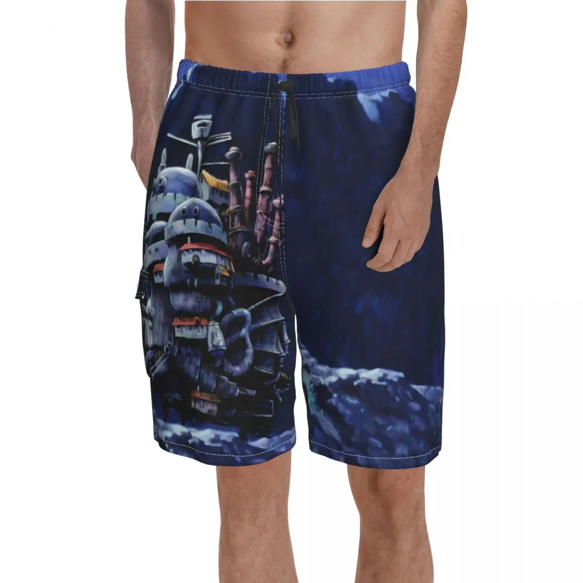 Howls Moving Castle Board Shorts Under the Moon Men's Pattern Beach Short Pants High Quality Print Plus Size Swimming Trunks
Howls Moving Castle Board Shorts Under the Moon Men's Pattern Beach Short Pants High Quality Print Plus Size Swimming Trunks