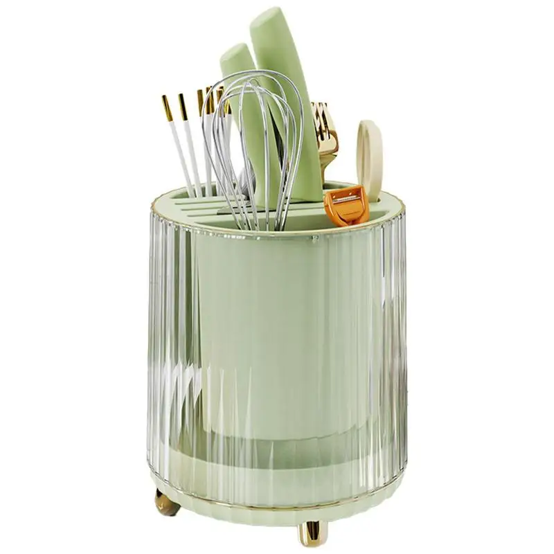 Kitchen Knives Holders Integrated Storage Rack And Large Tool Rest Green Stable Rotary Utensil Caddy 360 Degrees Rotation For
Kitchen Knives Holders Integrated Storage Rack And Large Tool Rest Green Stable Rotary Utensil Caddy 360 Degrees Rotation For