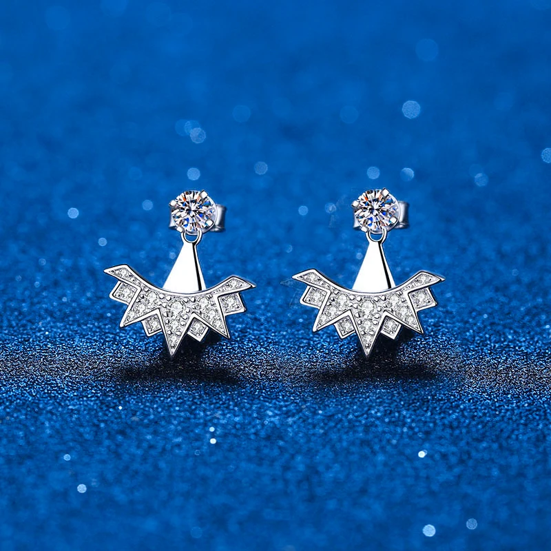 Moissanite Earring Real Sterling Silver Cuff Jacket Front Back Stud for Woman Girls Diamond Cool Earrings Cuff Jewelry
Moissanite Earring Real Sterling Silver Cuff Jacket Front Back Stud for Woman Girls Diamond Cool Earrings Cuff Jewelry