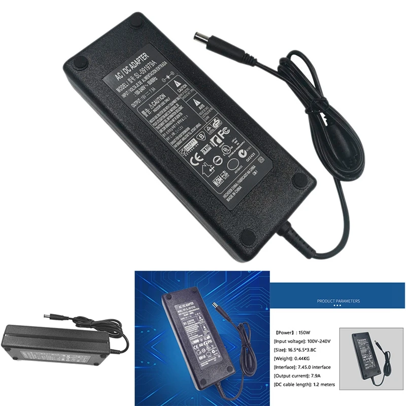 Power Adapter 150W AC100V-240V To DC19V 7.9A 7.4X5.0Mm Plug For HP All-In-1 Computer 
Power Adapter 150W AC100V-240V To DC19V 7.9A 7.4X5.0Mm Plug For HP All-In-1 Computer