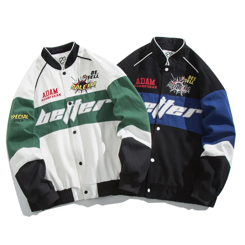 Streetwear Patchwork Baseball Jackets Men Hip Hop Vintage Cotton Couples Spring Motorcycle Jacket Unisex Loose Coat Cool DFHSZDH
Streetwear Patchwork Baseball Jackets Men Hip Hop Vintage Cotton Couples Spring Motorcycle Jacket Unisex Loose Coat Cool DFHSZDH