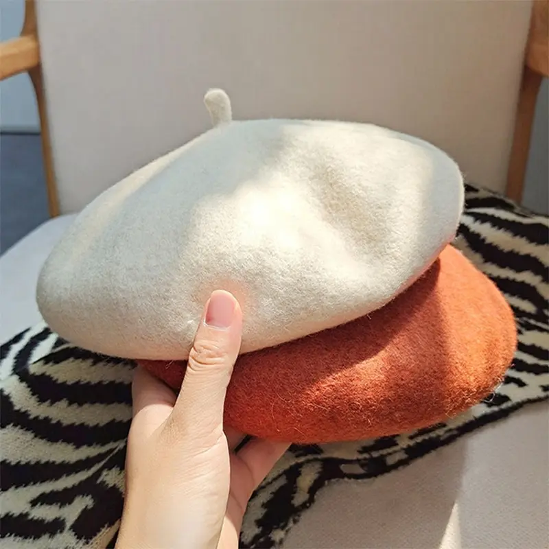 Winter Warm Woolen Beret Women Girls French Elegant Artist Beanies Thick Breathable Soft Wool Hat Widened Sweat Band Walking Cap
Winter Warm Woolen Beret Women Girls French Elegant Artist Beanies Thick Breathable Soft Wool Hat Widened Sweat Band Walking Cap