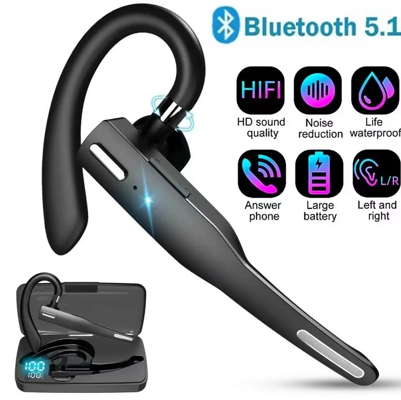 Wireless Bluetooth Headphones Stereo Hands-Free Noise Cancelling Business Headphones with HD Microphone for Xiaomi Huawei IPhone
Wireless Bluetooth Headphones Stereo Hands-Free Noise Cancelling Business Headphones with HD Microphone for Xiaomi Huawei IPhone