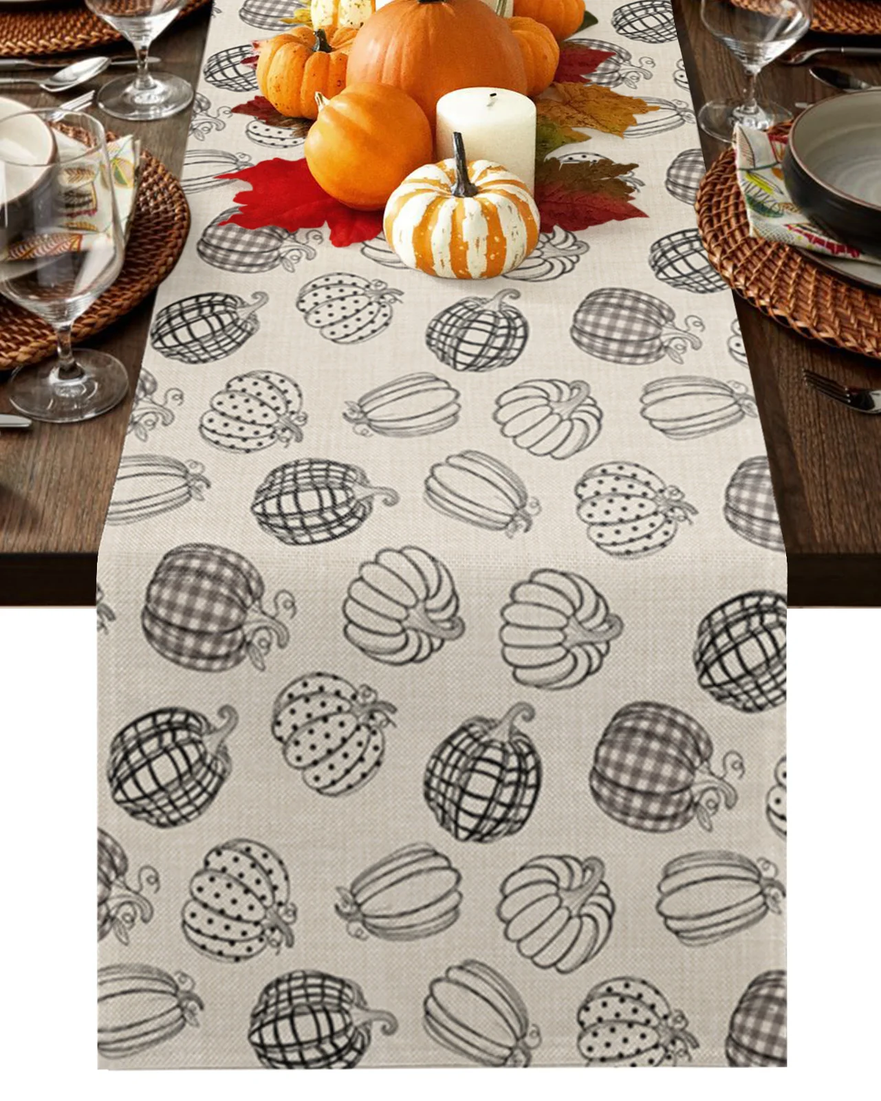 Thanksgiving Pumpkin Hand Drawn Autumn Table Runner Cotton Linen Wedding Decor Table Runner Dining Table Decor Tablecloth
Thanksgiving Pumpkin Hand Drawn Autumn Table Runner Cotton Linen Wedding Decor Table Runner Dining Table Decor Tablecloth