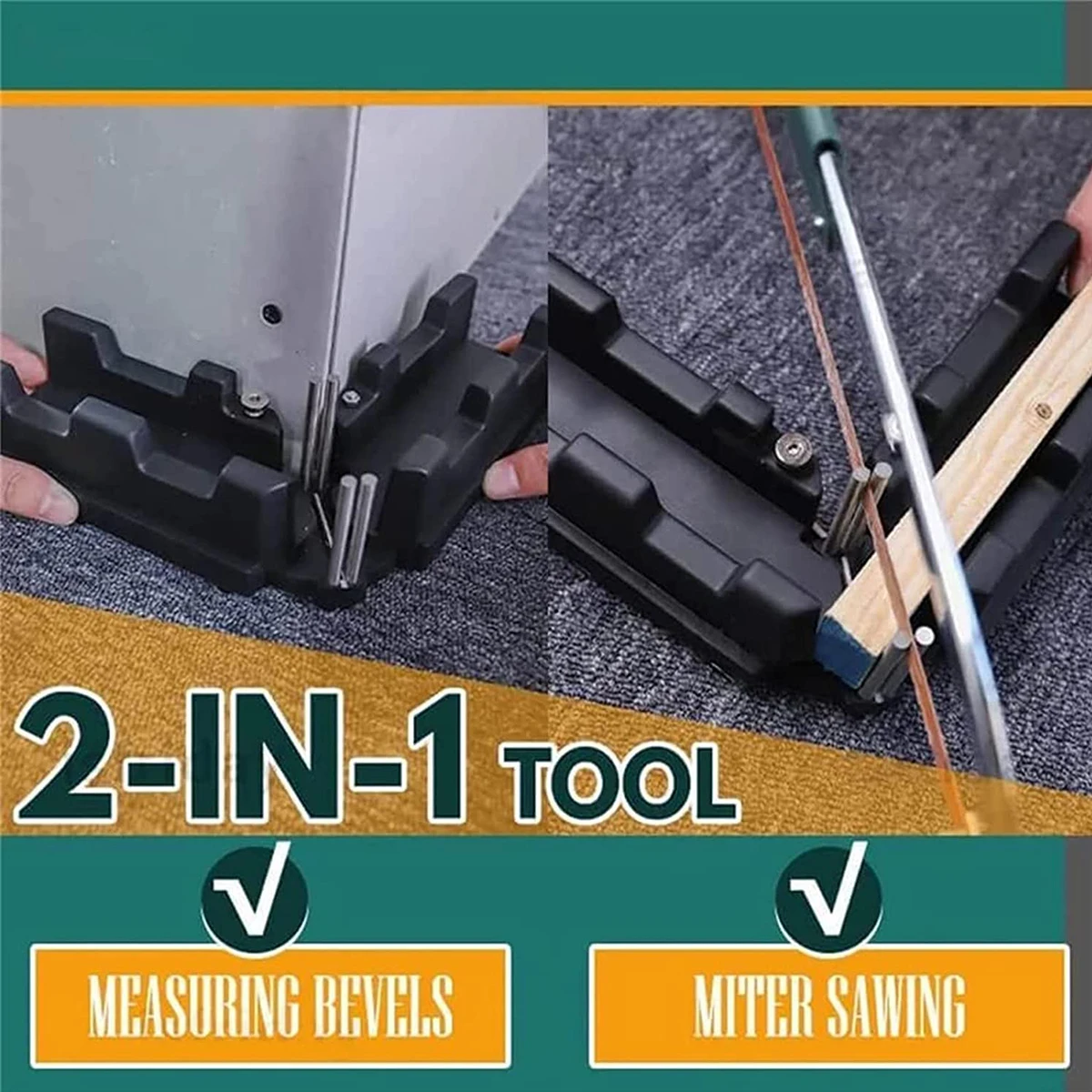 2-in-1 Mitre Measuring Cutting Tool Measuring And Sawing Mitre Angles Cutting Tool Miter Saw Accessories For Baseboards
2-in-1 Mitre Measuring Cutting Tool Measuring And Sawing Mitre Angles Cutting Tool Miter Saw Accessories For Baseboards